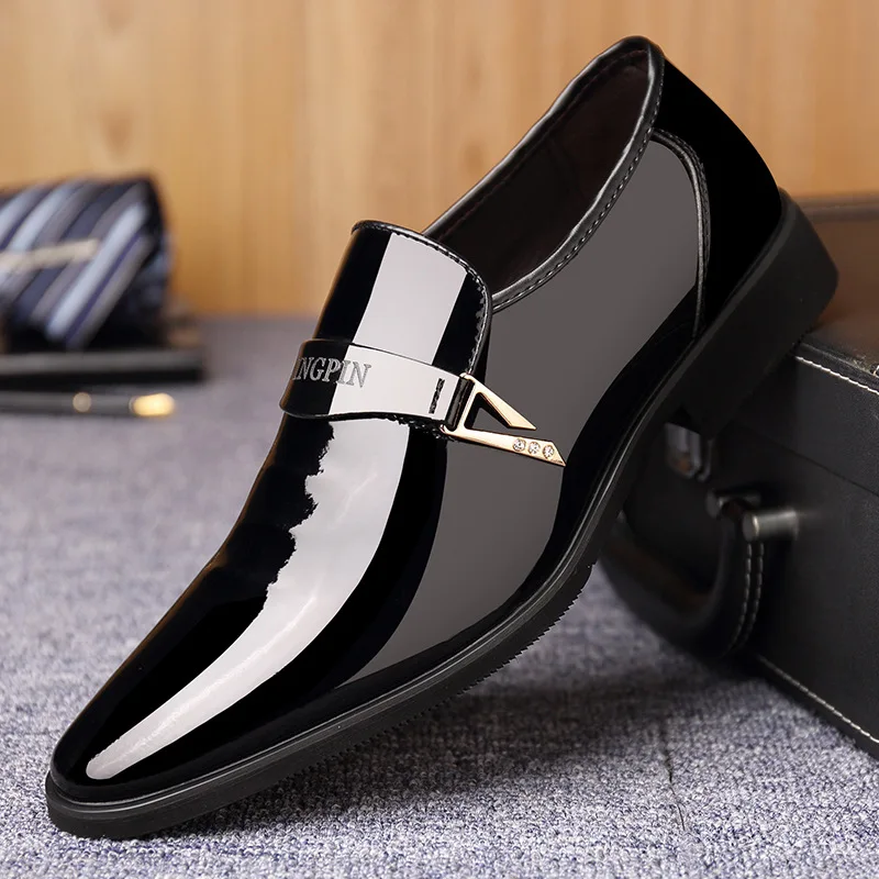 mens patent leather shoes