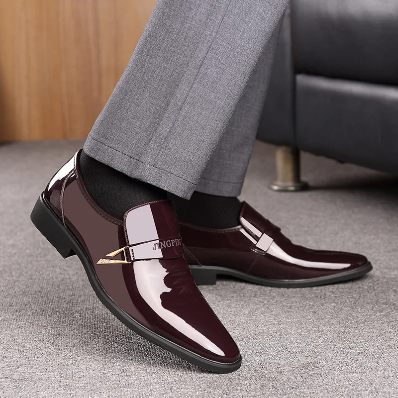 mens patent leather shoes