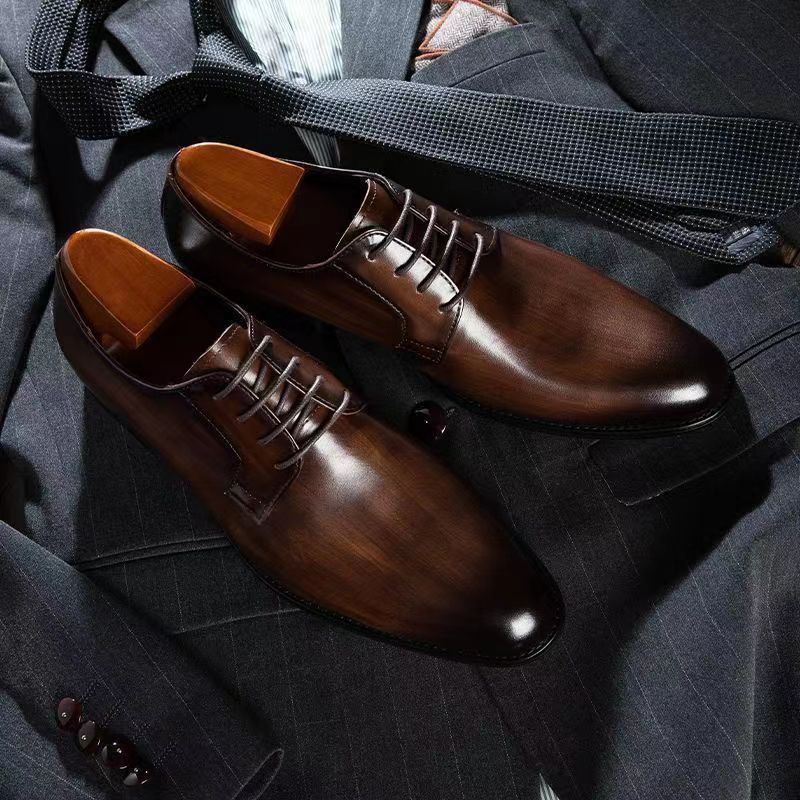 brown oxford shoes