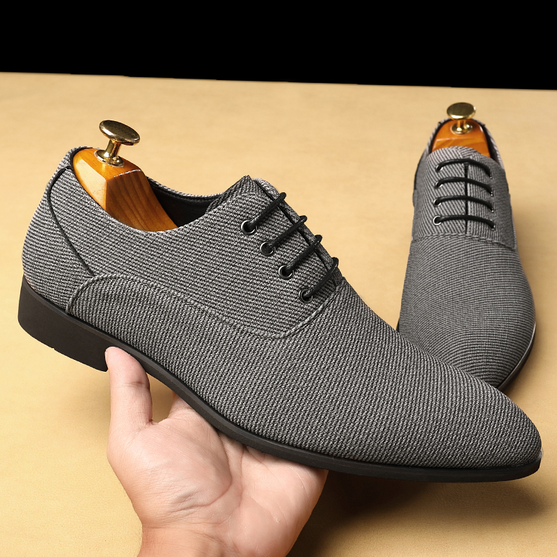 gray dress shoes