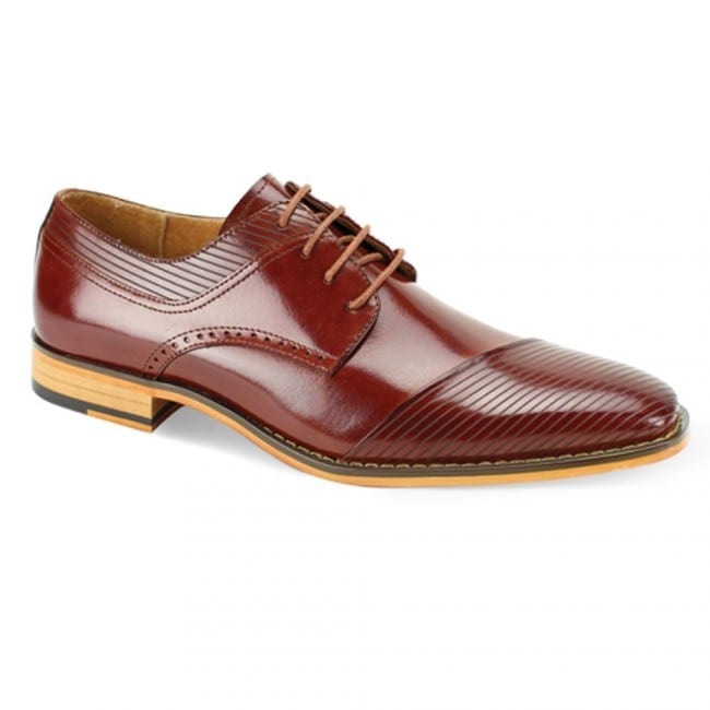 men’s cognac slip on dress shoes