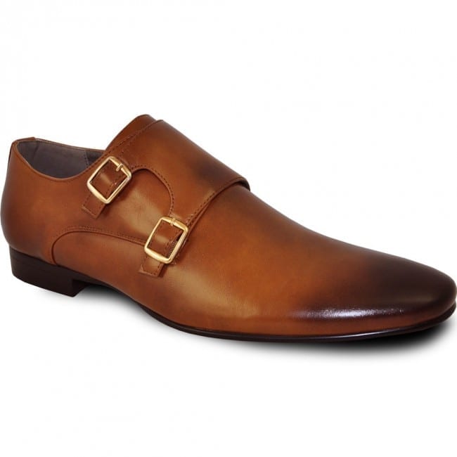 men’s cognac slip on dress shoes